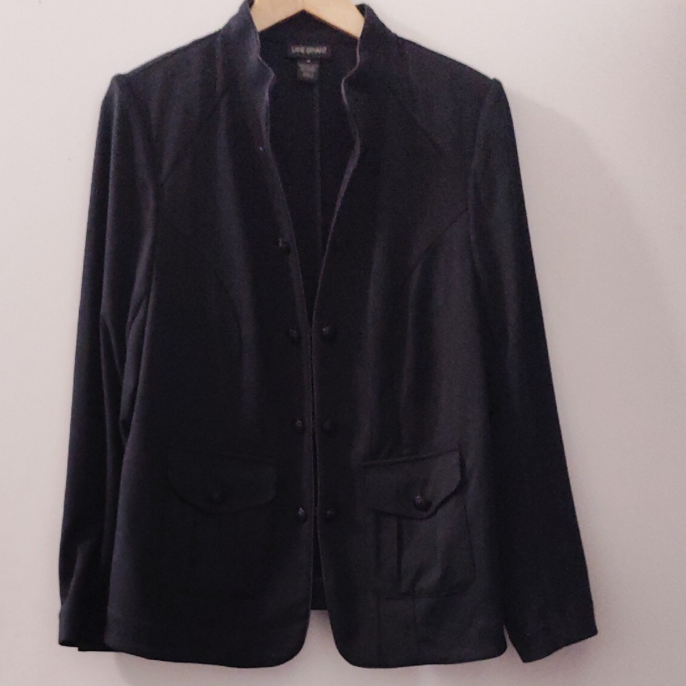 Lane Bryant Black Lightweight Shirt Jacket